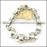 good welcome Steel Stainless Steel Bracelet with Stamping Craft -b001236