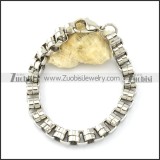 pleasant noncorrosive steel Stainless Steel Bracelet with Stamping Craft -b001228