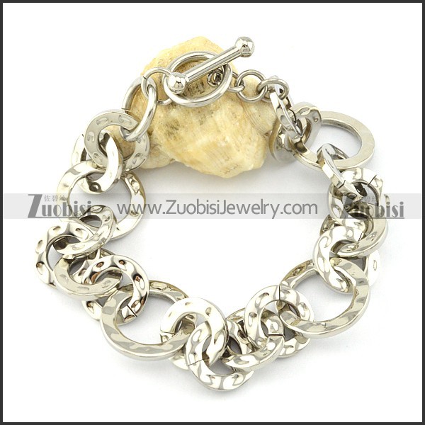 good nonrust steel Stainless Steel Bracelet with Stamping Craft -b001193