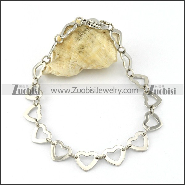 remarkable noncorrosive steel Stainless Steel Bracelet with Stamping Craft -b001206