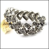 Pretty 316L Steel casting bracelet from china wholesale jewelry market -b001353