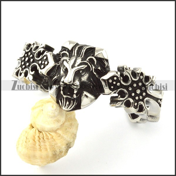 Punk Bangle in Stainless Steel for Bikers -b000984