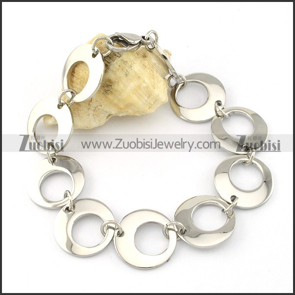 clean-cut noncorrosive steel Stainless Steel Bracelet with Stamping Craft -b001196