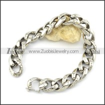 Snakeskin Bracelet in Stainless Steel Crafted of Casting -b001340