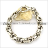 pleasant Steel Stainless Steel Bracelet with Stamping Craft -b001231