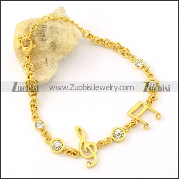 good-looking Stainless Steel Stainless Steel Bracelet with Stamping Craft -b001179