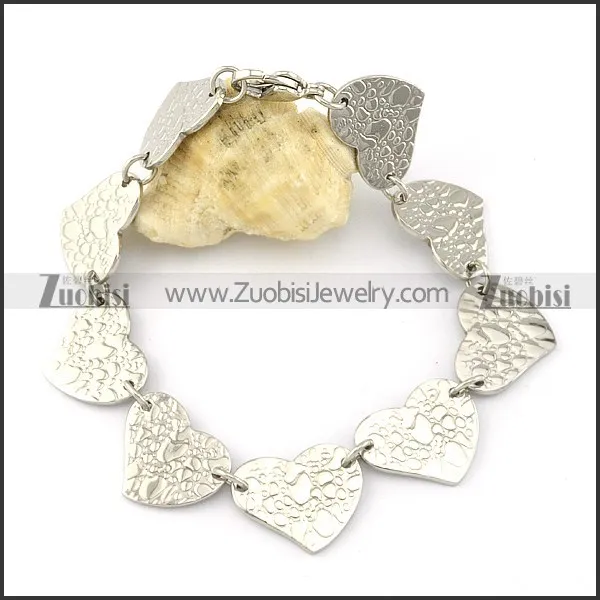 great 316L Stainless Steel Bracelet with Stamping Craft -b001203