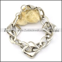 good-looking noncorrosive steel Stainless Steel Bracelet with Stamping Craft -b001195