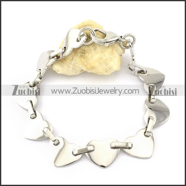 high quality oxidation-resisting steel Stainless Steel Bracelet with Stamping Craft -b001185