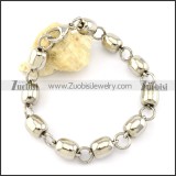 remarkable 316L Stainless Steel Bracelet with Stamping Craft -b001204