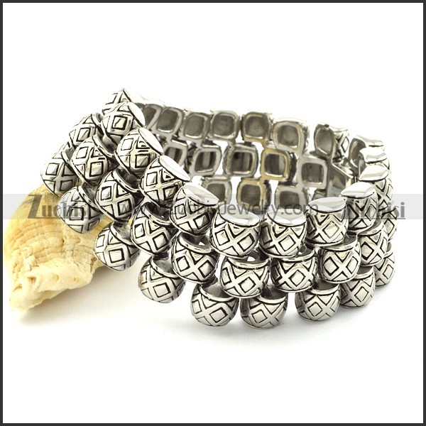 Nice-looking Noncorrosive Steel casting bracelet from china wholesale jewelry market -b001349