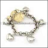 practical 316L Stainless Steel Bracelet with Stamping Craft -b001182