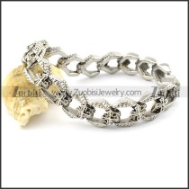 Clean-cut Steel casting bracelet from china wholesale jewelry market -b001358