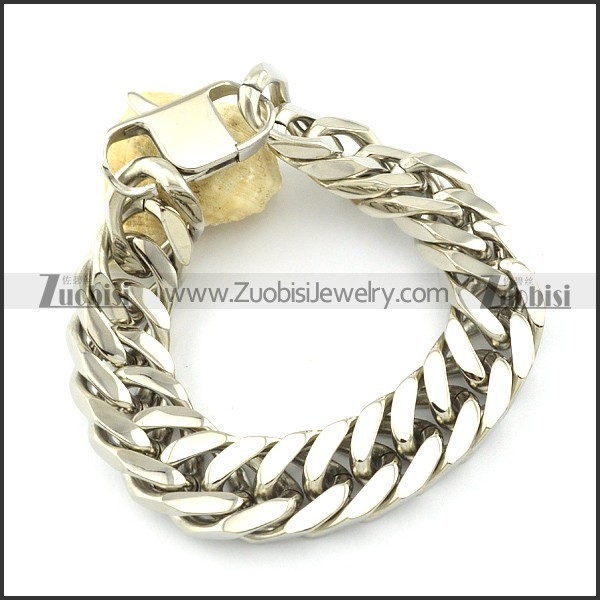 excellent 316L Steel Big Stamping Bracelet -b001301