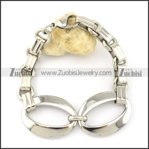 great quality oxidation-resisting steel Stainless Steel Bracelet with Stamping Craft -b001234
