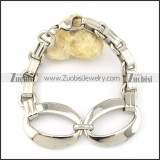 great quality oxidation-resisting steel Stainless Steel Bracelet with Stamping Craft -b001234