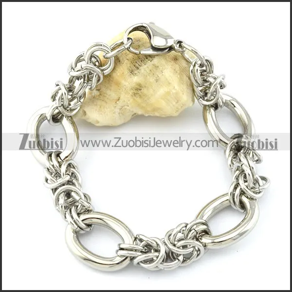 attractive 316L Stainless Steel Bracelet with Stamping Craft -b001190