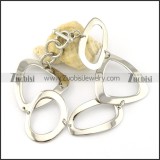 remarkable noncorrosive steel Stainless Steel Bracelet with Stamping Craft -b001189