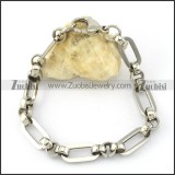 enjoyable oxidation-resisting steel Stainless Steel Bracelet with Stamping Craft -b001217