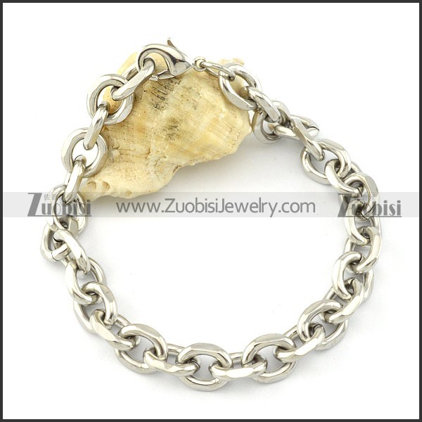 practical Stainless Steel Stainless Steel Bracelet with Stamping Craft -b001224