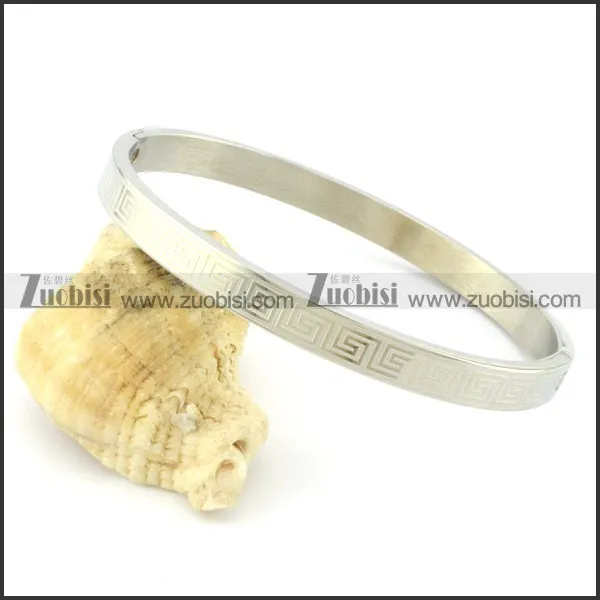 Nice-looking Stainless Steel stamping bangles -b001488