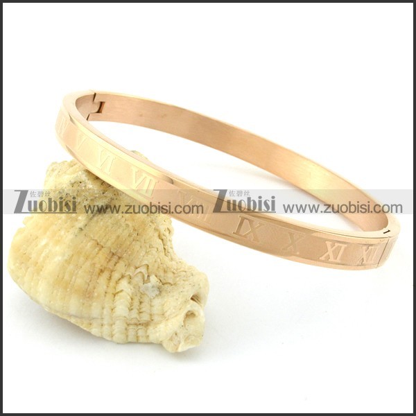 Pleasant 316L stamping bangle -b001446