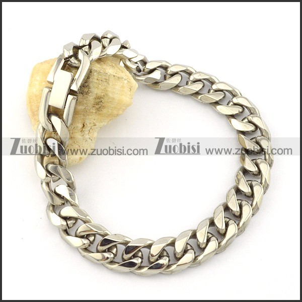 Nice Noncorrosive Steel men's stamping bracelet -b001519