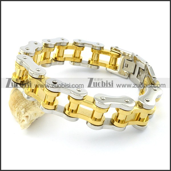 Nice-looking Steel mens biker bracelets -b001547