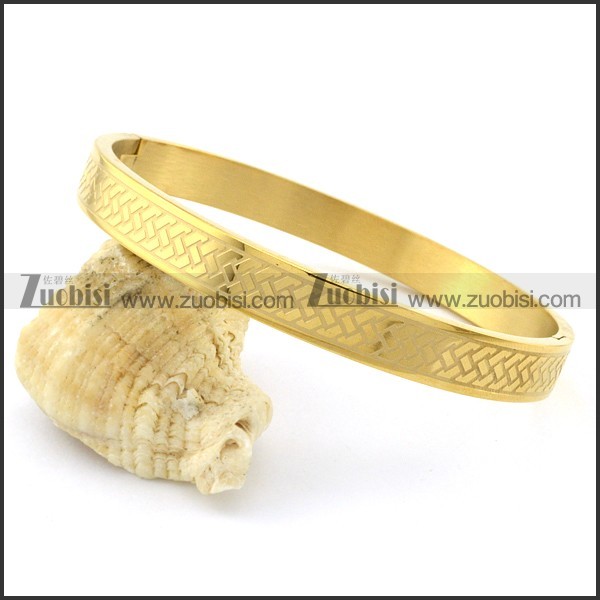 Top Quality 316L Stainless Steel stamping bangle -b001454