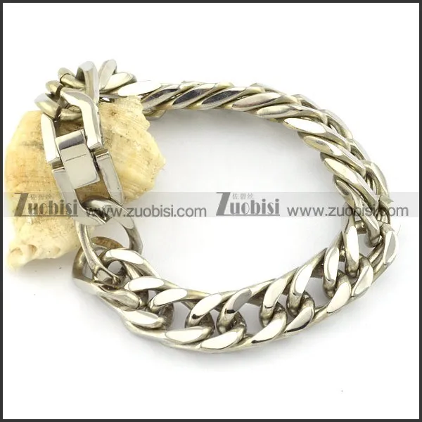 Functional Oxidation-resisting Steel men's stamping bracelet -b001522
