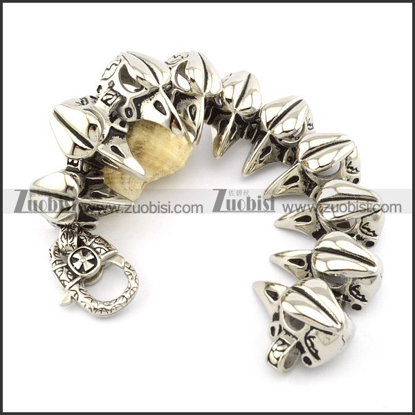 10 bald eagle head bracelet for freedom bikers -b001478