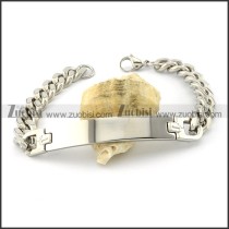 Pleasant Noncorrosive Steel id bracelets -b001541