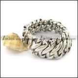 8 shaped link bracelet in 316L stainless steel -b001471