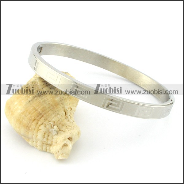 Practical 316L Steel stamping bangles -b001500