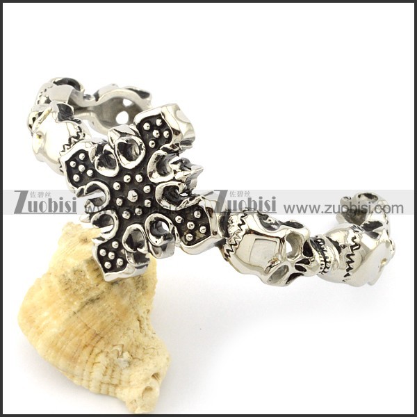 Super Stainless Steel skull bangles -b001555