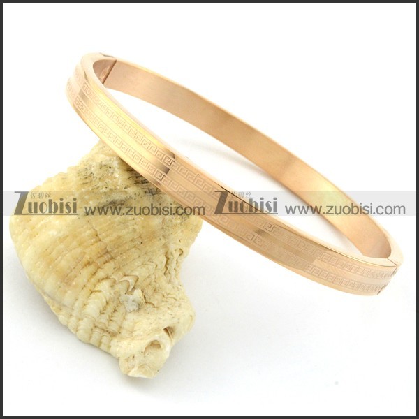 Top Quality 316L Stainless Steel stamping bangle -b001437