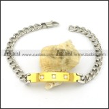 Excellent 316L Steel id bracelets -b001530