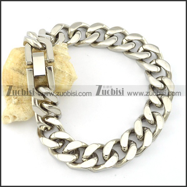 Exquisite Nonrust Steel men's stamping bracelet -b001525