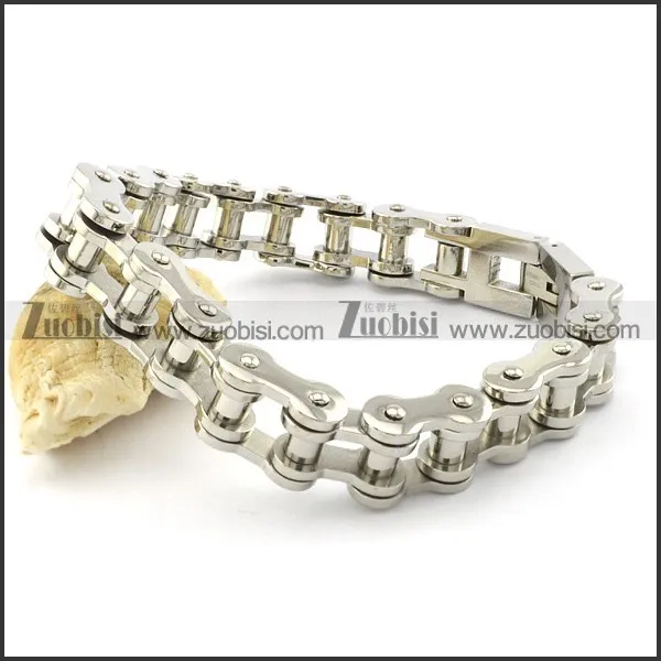Functional 316L mens biker bracelets -b001550