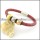 21*0.6cm red leather bracelets b001618