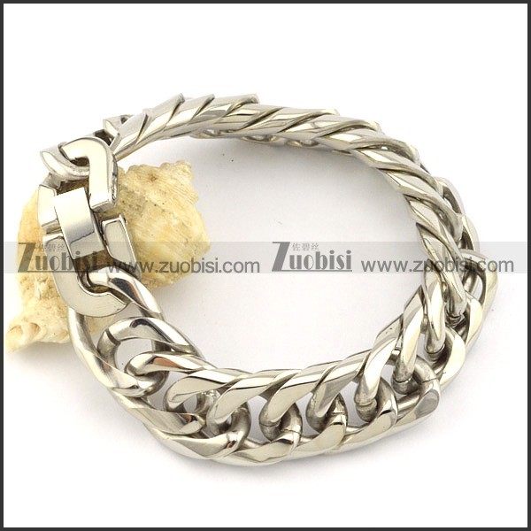 Good Welcome 316L Steel men's stamping bracelet -b001526