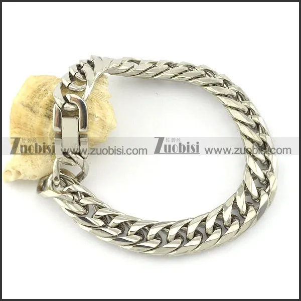 Top Quality 316L Steel men's stamping bracelet -b001517