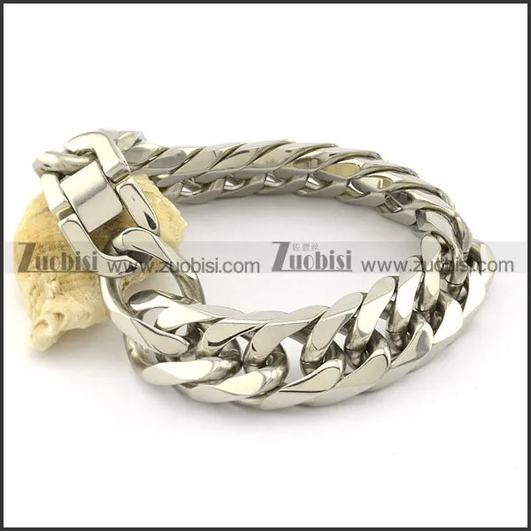 Functional 316L men's stamping bracelet -b001515