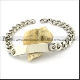 Comely 316L Steel id bracelets -b001543