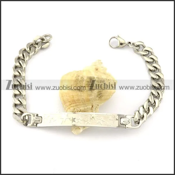 Great Quality 316L id bracelets -b001536