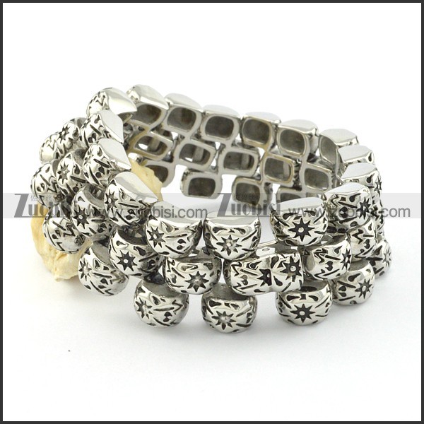 stainless steel casting bracelet b001567