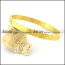 Attractive 316L stamping bangles -b001489
