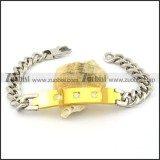 Great Quality 316L id bracelets -b001529
