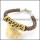braided leather bracelet with OT buckle b001841
