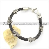 leather and stainless steel bracelets b001791